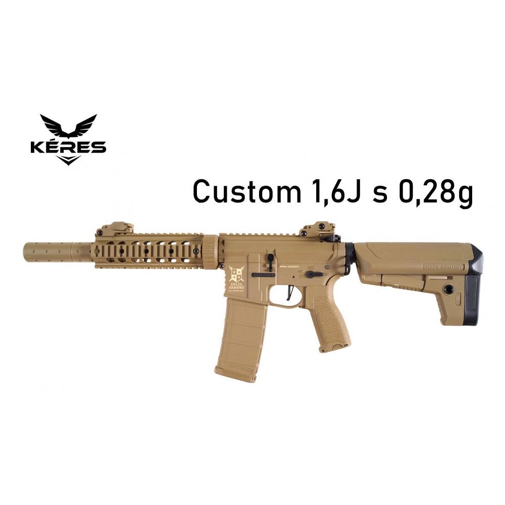 M4 AR15 SilentOps 7" Charlie (DA-C05) Custom 1,6J s 0.28g - KÉRES Custom