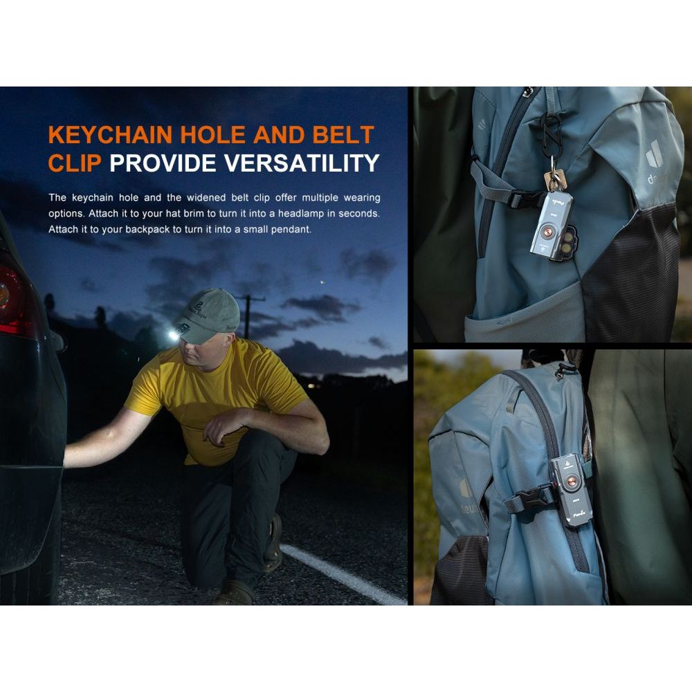 Nabíjecí svítilna E06R - šedá - Fenix