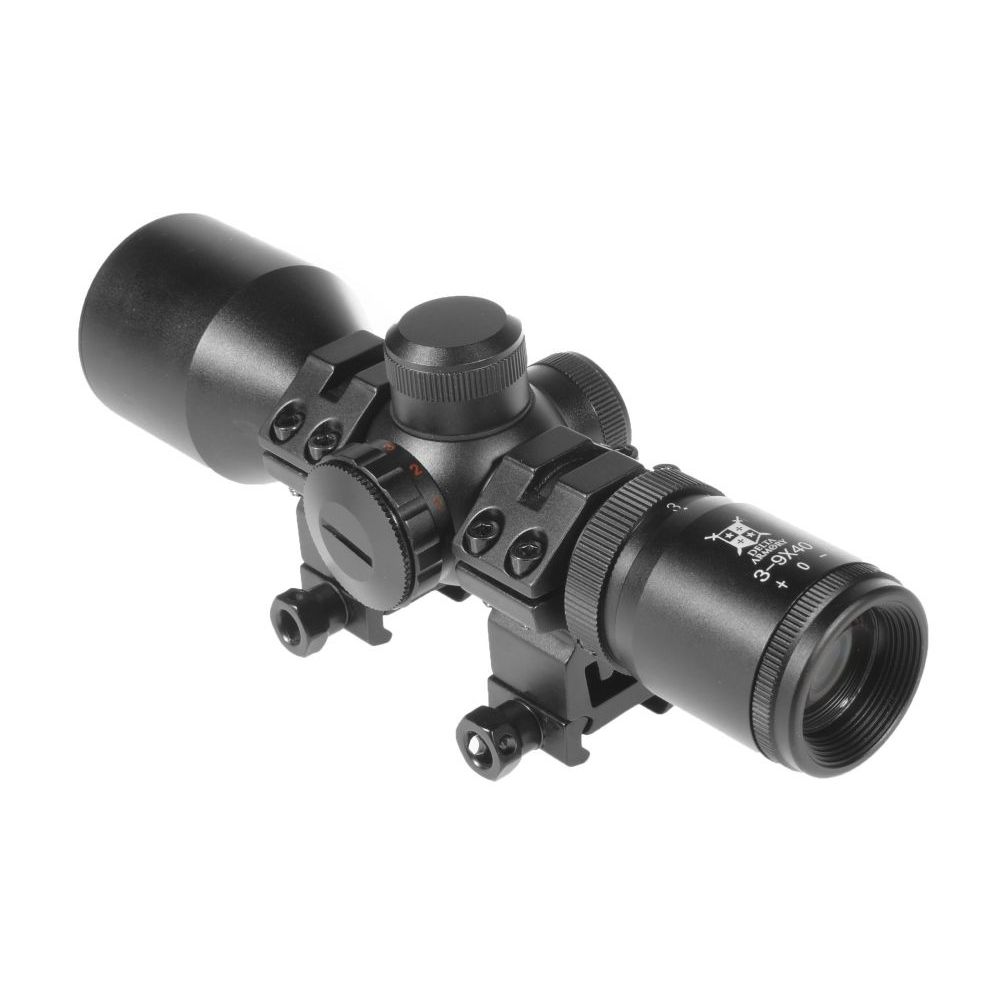 Puškohled 3-9x40 s podsvíceným křížem - Delta Armory